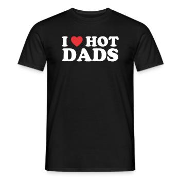 L’amour de papa chaud - T-shirt homme - noir - Devant - AI Model Male 178 light (178cm)