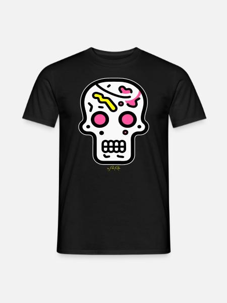 Pop Art Skull - Men's T-Shirt - black