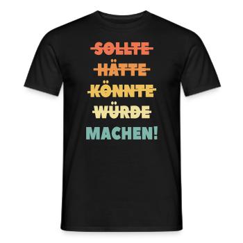 Sonniger Tag am Strand - Männer T-Shirt - Schwarz - Vorne - AI Model Male 178 light (178cm)