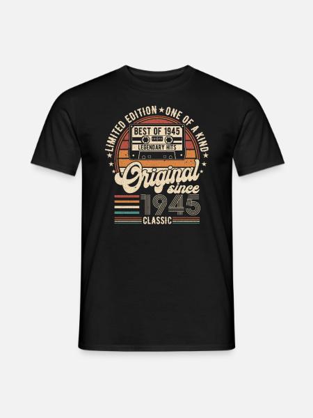 1945 79 years of legend - Men's T-Shirt - black