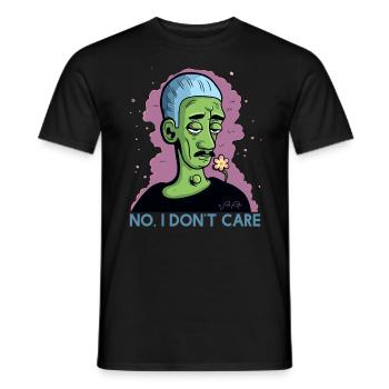 Mir doch egal - Männer T-Shirt - Schwarz - Vorne - AI Model Male 178 light (178cm)
