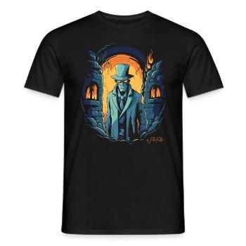 The Detective: Film Noir Dungeon Edition - Men's T-Shirt - black - Front - AI Model Male 178 light (178cm)