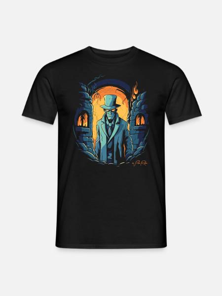 Der Detektiv: Film Noir Dungeon Edition - Männer T-Shirt - Schwarz