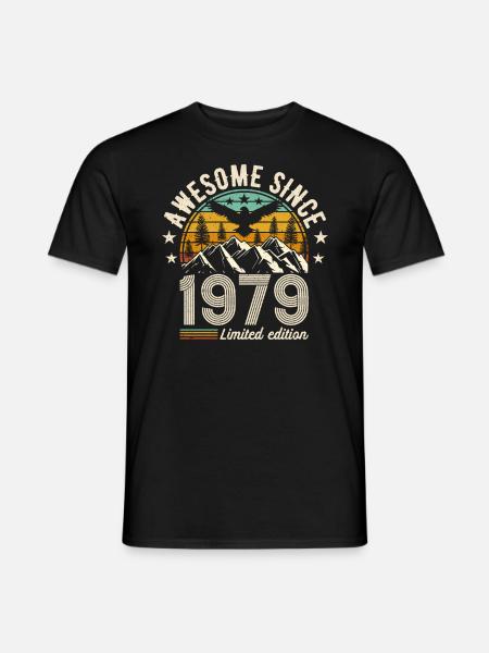 Legendary 65th birthday 1979 - Men's T-Shirt - black