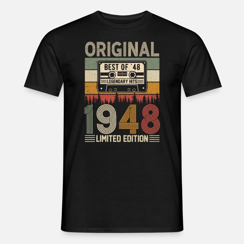Birthday legend 1948 - Men’s T-shirt - black