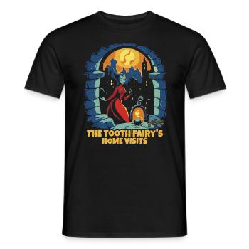 Les visites à domicile de la charmante fée des dents - T-shirt homme - noir - Devant - AI Model Male 178 light (178cm)