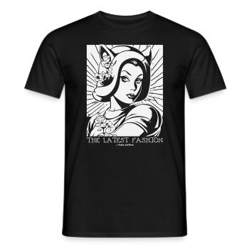 Cat Ears Hats: The Latest Fashion - Men's T-Shirt - black - Front - AI Model Male 178 light (178cm)