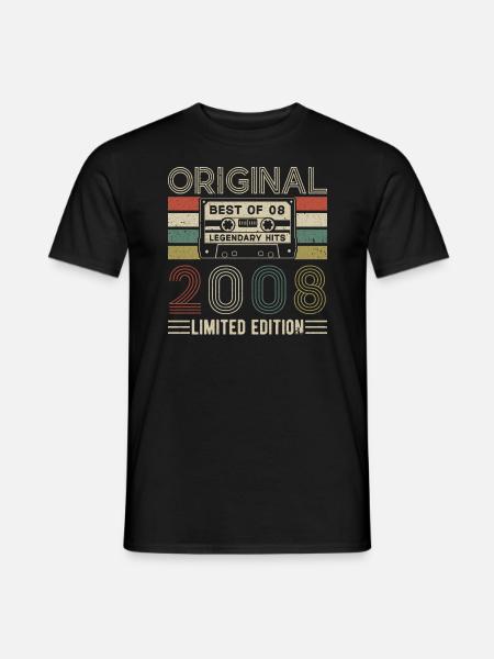 Legendary 16th Anniversary of 2008 - Men's T-Shirt - black