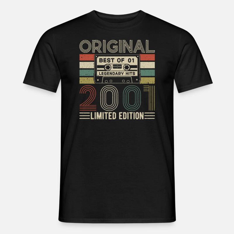 Legendäres Geburtsjahr 2001 - Männer T-Shirt - Schwarz