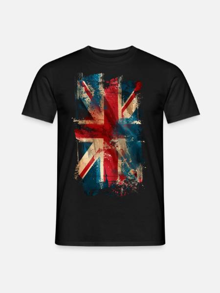 Vintage Union Jack - Men's T-Shirt - black