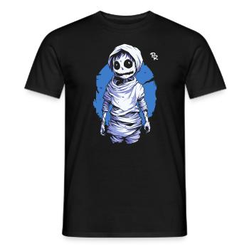 Cartoon Skelett Mumie - Männer T-Shirt - Schwarz - Vorne - AI Model Male 178 light (178cm)