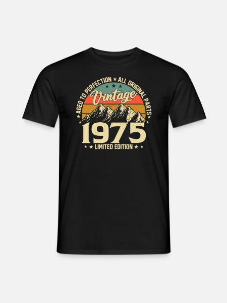 Legendarisk fødselsår 1975 - Mænd T-shirt - sort