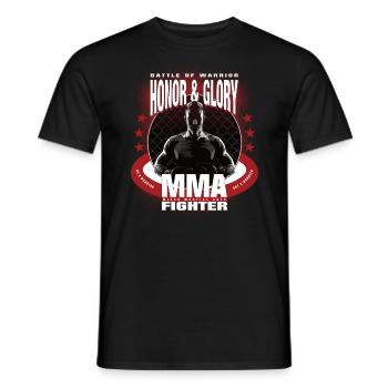MMA combattant combat arts martiaux cadeau de formation - T-shirt homme - noir - Devant - AI Model Male 178 light (178cm)