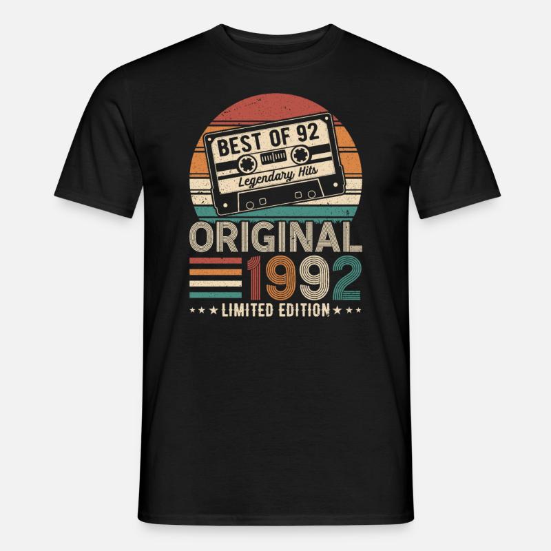 32e anniversaire 1992 - T-shirt homme - noir
