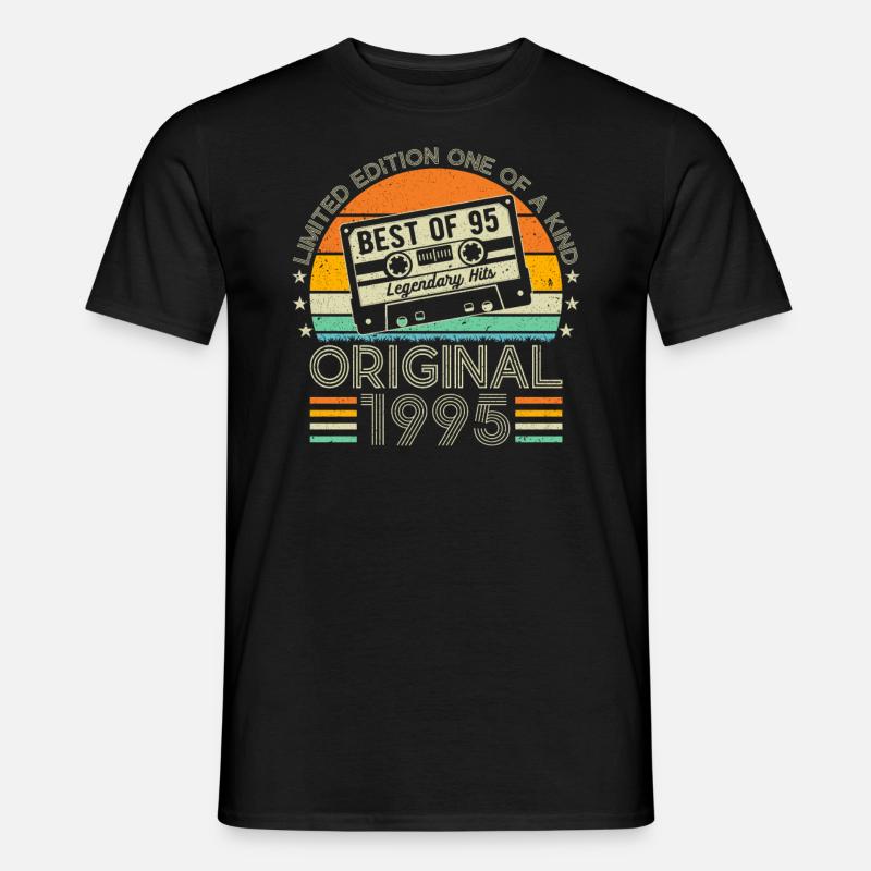 1995 29th Birthday Anniversary - Men's T-Shirt - black