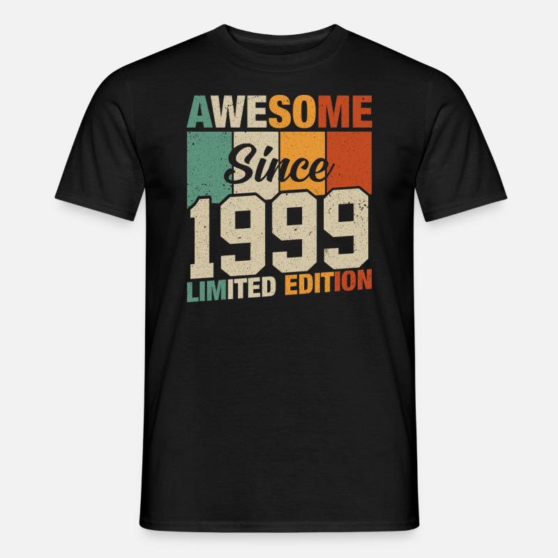 Jubiläumsjahr 1999 - Männer T-Shirt - Schwarz