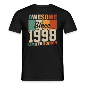 1998 Born Legends - Men's T-Shirt - black - Front - AI Model Male 178 light (178cm)