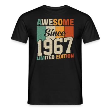 Born Legends 1967 - Men's T-Shirt - black - Front - AI Model Male 178 light (178cm)