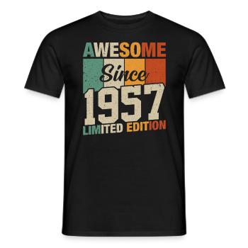 Légendes de 1957 - T-shirt homme - noir - Devant - AI Model Male 178 light (178cm)