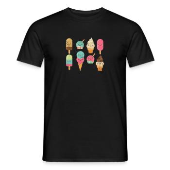 Glace - T-shirt homme - noir - Devant - AI Model Male 178 light (178cm)