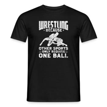 Wrestling - Männer T-Shirt - Schwarz - Vorne - AI Model Male 178 light (178cm)