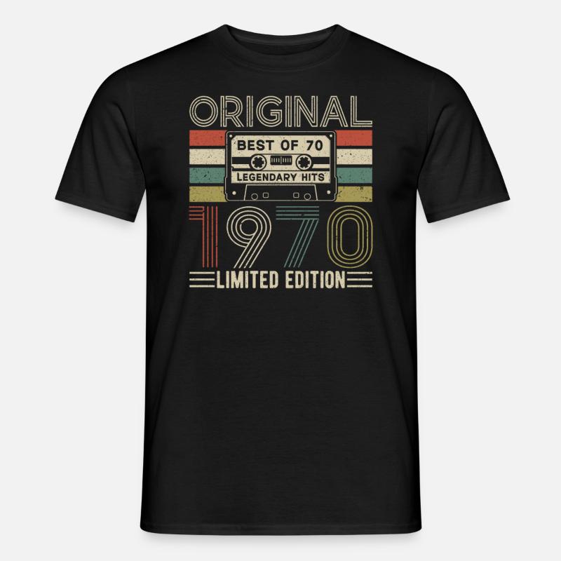 Légendes nées 1970 - T-shirt homme - noir