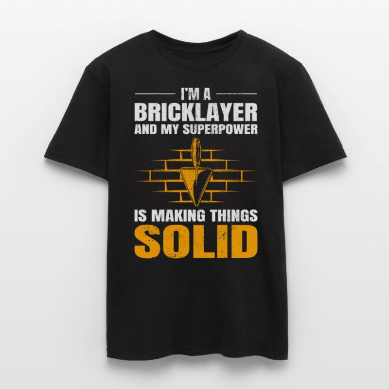 Maçon Maçon Brique Maçon Mur Constructeur T-shirt homme