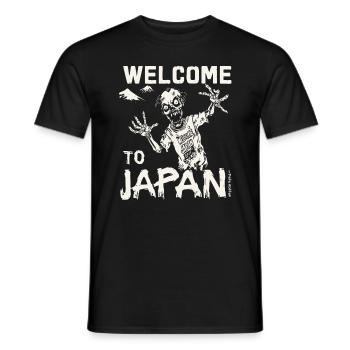 Bienvenue au Japon, Zombie - T-shirt homme - noir - Devant - AI Model Male 178 light (178cm)