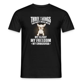 Chihuahua - Men's T-Shirt - black - Front - AI Model Male 178 light (178cm)