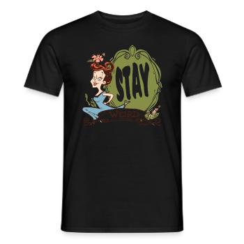 Bleib seltsam, Hausfrau - Männer T-Shirt - Schwarz - Vorne - AI Model Male 178 light (178cm)
