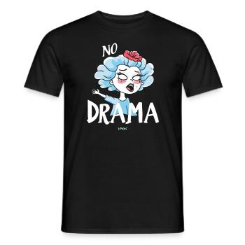 Reine sans drame - T-shirt homme - noir - Devant - AI Model Male 178 light (178cm)