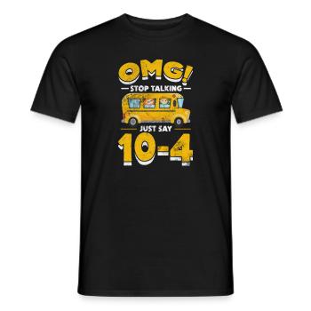 Busfahrer - Männer T-Shirt - Schwarz - Vorne - AI Model Male 178 light (178cm)