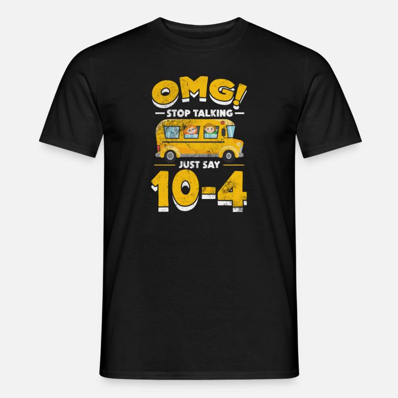 Busfahrer - Männer T-Shirt - Schwarz