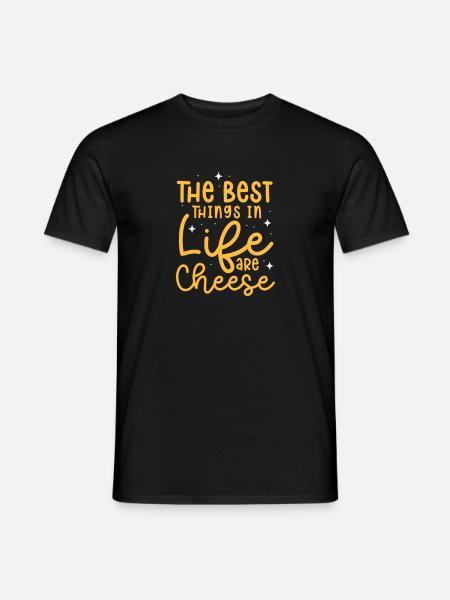 Cheese Cheesecake Food Gift - Men's T-Shirt - black