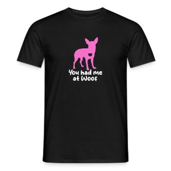 Chihuahua chien chien école chien propriétaire cadeau - T-shirt homme - noir - Devant - AI Model Male 178 light (178cm)