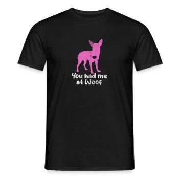 Chihuahua - Men's T-Shirt - black - Front - AI Model Male 178 light (178cm)