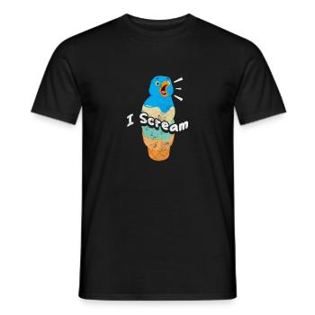 Eiscreme - Männer T-Shirt - Schwarz - Vorne - AI Model Male 178 light (178cm)