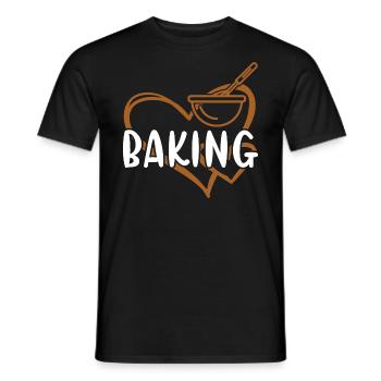 Cuisson au cœur du boulanger - T-shirt homme - noir - Devant - AI Model Male 178 light (178cm)
