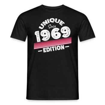 Unique depuis 1969 Edition Anniversaire Millésime 1969 - T-shirt homme - noir - Devant - AI Model Male 178 light (178cm)