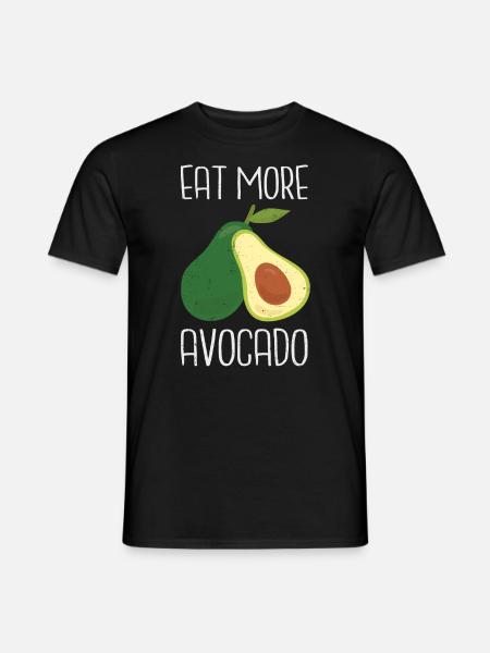 Avocado - Männer T-Shirt - Schwarz