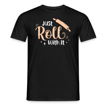 Baker Bakery Bakery Baking Gift - Men's T-Shirt - black - Front - AI Model Male 178 light (178cm)