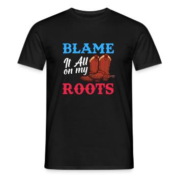 Country Music Country Music Gift - Men's T-Shirt - black - Front - AI Model Male 178 light (178cm)