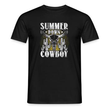 Cow-boy - T-shirt homme - noir - Devant - AI Model Male 178 light (178cm)