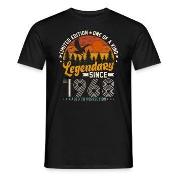 Geboren Legendär 1968 - Männer T-Shirt - Schwarz - Vorne - AI Model Male 178 light (178cm)