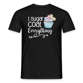 Cupcake Muffin Baking Gift - Men's T-Shirt - black - Front - AI Model Male 178 light (178cm)