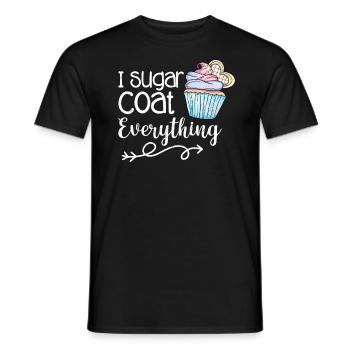 Cupcake - Männer T-Shirt - Schwarz - Vorne - AI Model Male 178 light (178cm)