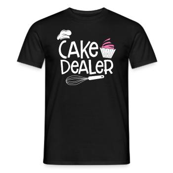 Cupcake Muffin Baking Gift - Men's T-Shirt - black - Front - AI Model Male 178 light (178cm)