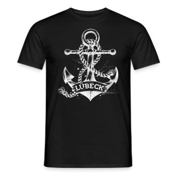 Ancre de Lübeck - T-shirt homme - noir - Devant - AI Model Male 178 light (178cm)