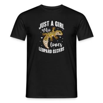 Gecko - Men's T-Shirt - black - Front - AI Model Male 178 light (178cm)