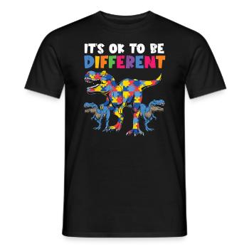 Autisme - T-shirt homme - noir - Devant - AI Model Male 178 light (178cm)